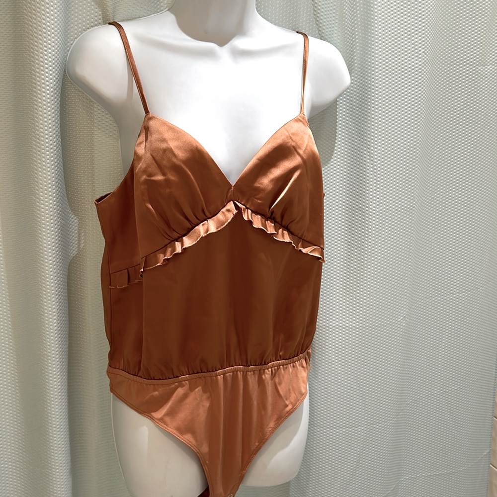 Ladies silky cami bodysuit